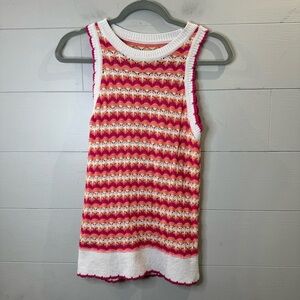 Loft | Women's Knitted Multicolored Tank Size Small